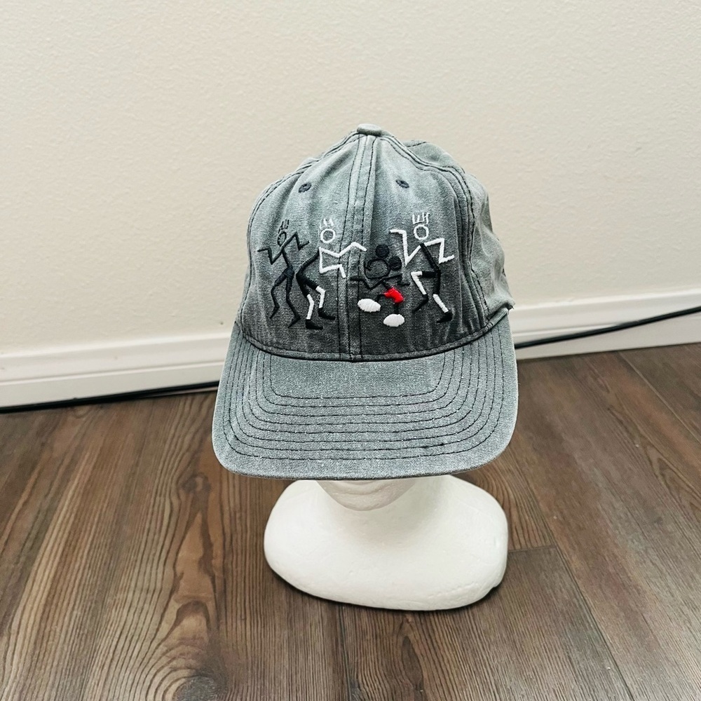Gray Embroidered Cap